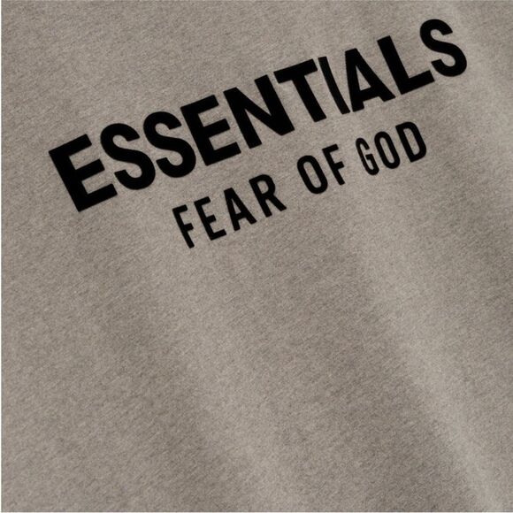 Fear of God ESSENTIALS Dark Oatmeal T-Shirt – Men’s Oversized Fit L FOG Bag - Picture 2 of 4